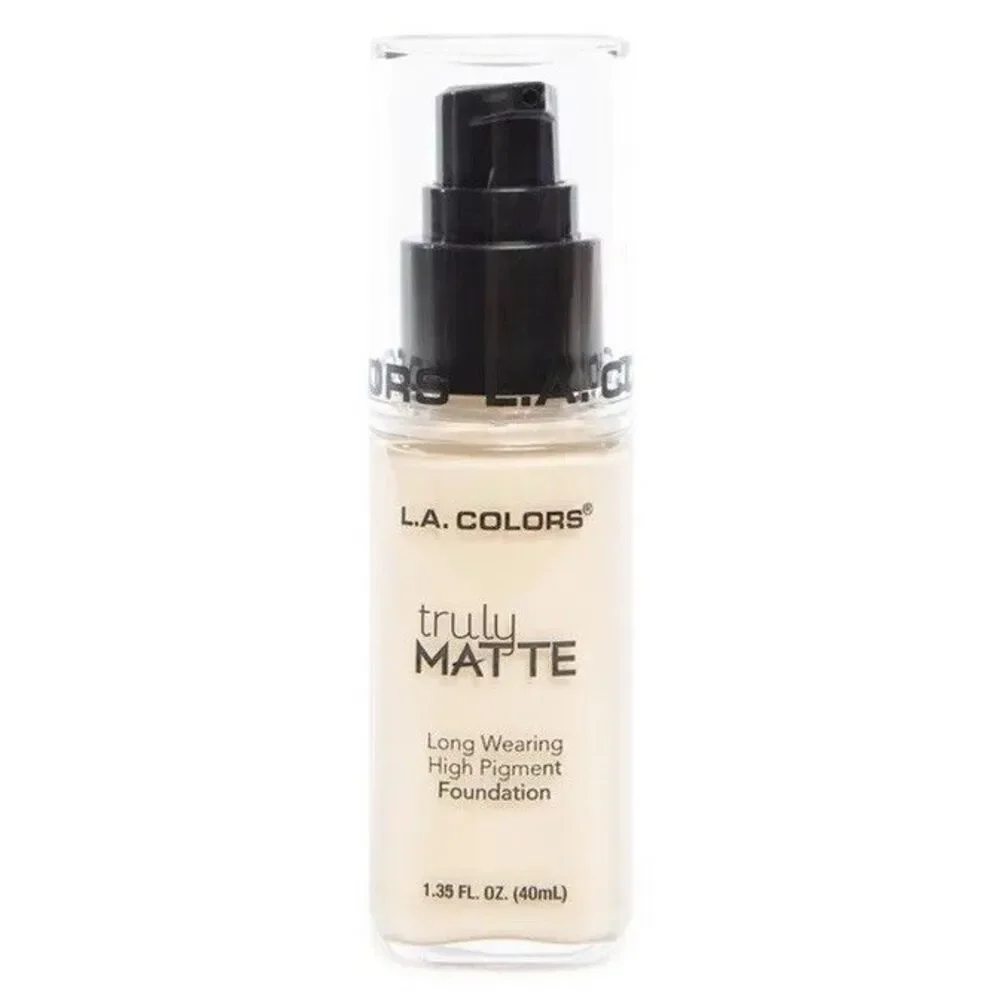L.A.COLORS Truly Matte Long Wearing High Pigment Foundation CLM351 Porcelain NEW